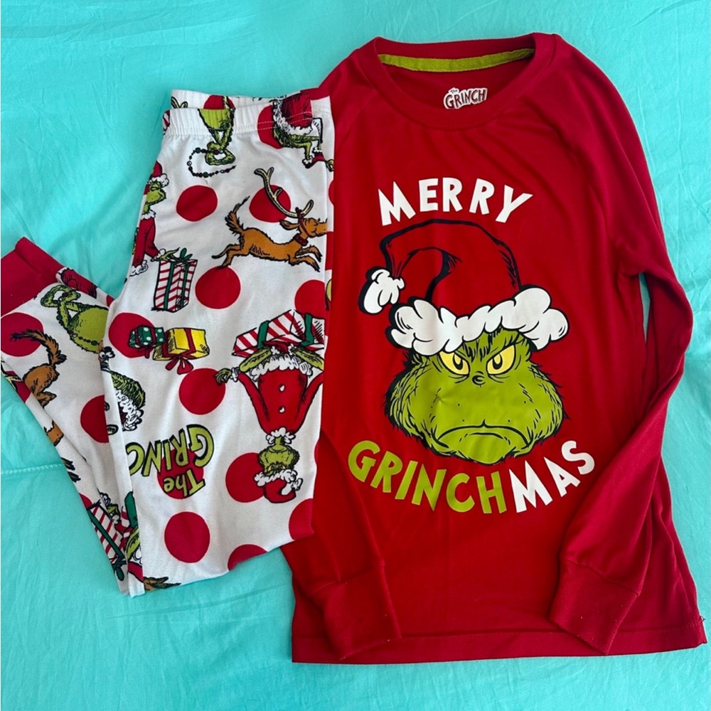 Grinch Christmas Pajama Set